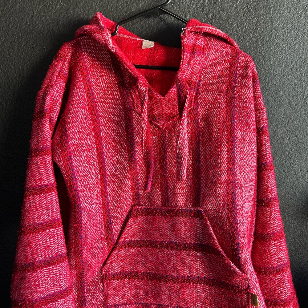 Artesania Molina Vibrant Red Hooded Pullover